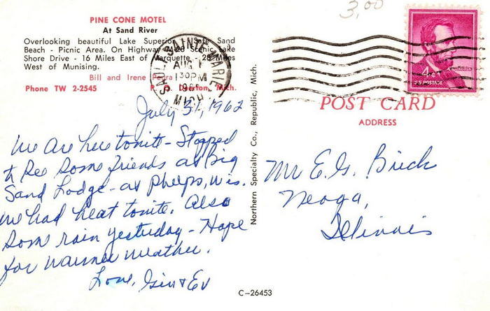 Pine Cone Motel (Seacoast Resort) - Postcard And Promos